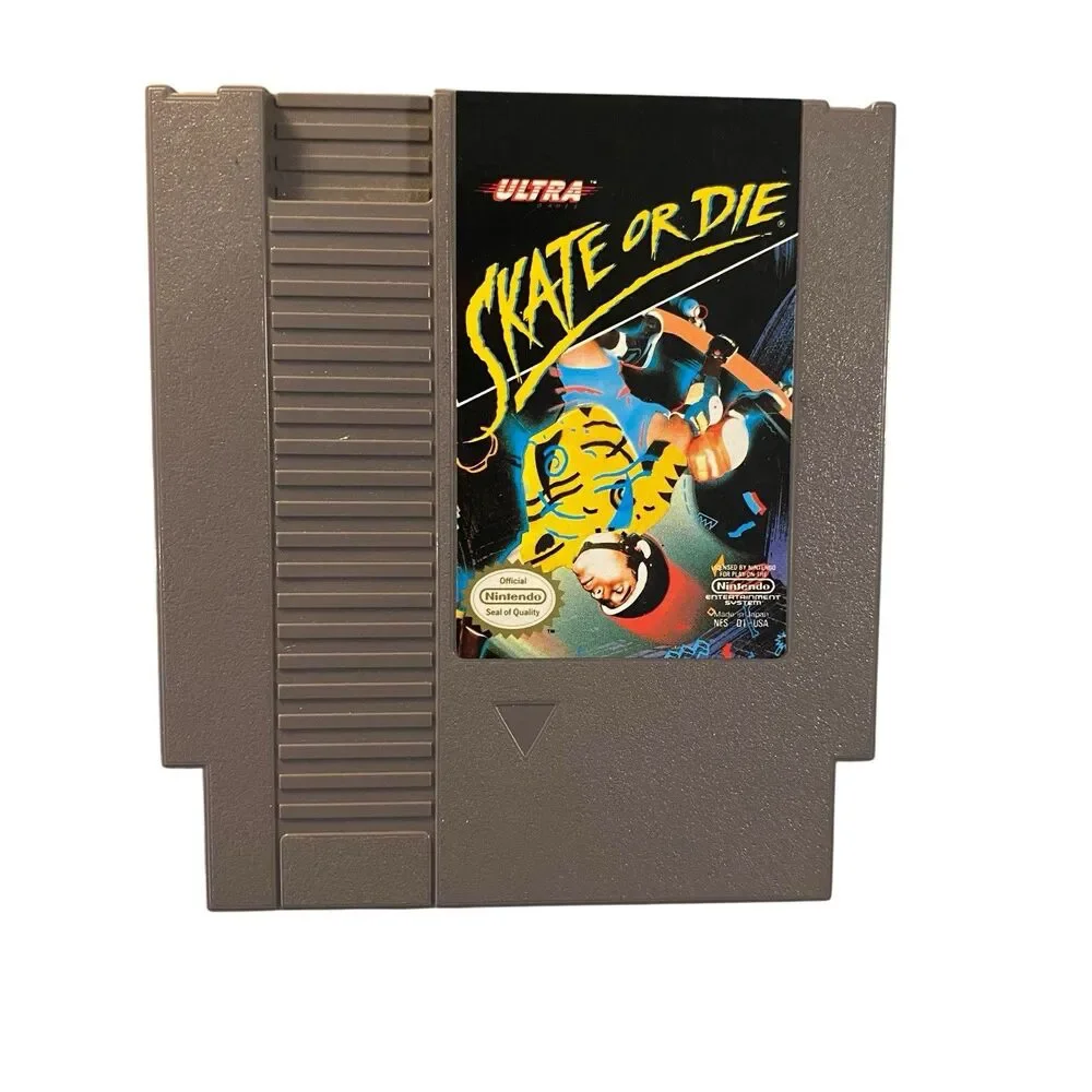 Skate or Die 1 (Nintendo NES) Complete in Box CIB Authentic! 3 Screw